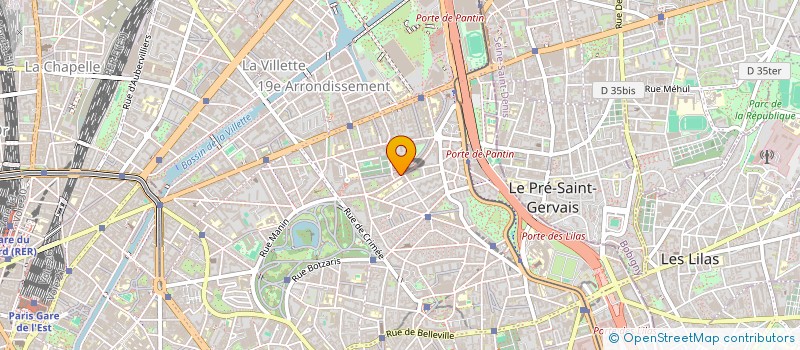 localisation de l'entreprise AUDIREV  PARIS