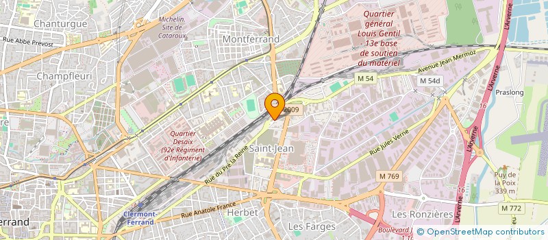 localisation de l'entreprise AUDIS à CLERMONT-FERRAND
