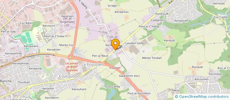 localisation de l'entreprise AUDIS RECYCLAGE  GUIPAVAS