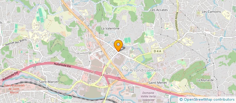 localisation de l'entreprise AUDISION LA VALENTINE à MARSEILLE 11EME