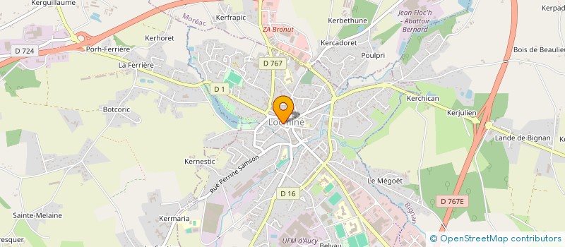 localisation de l'entreprise AUDISIS à LOCMINE
