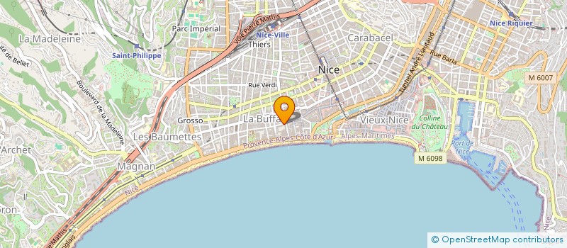 localisation de l'entreprise AUDISUD à NICE