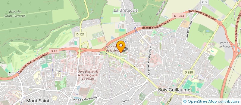 localisation de l'entreprise AUDIT ACTION à BOIS-GUILLAUME