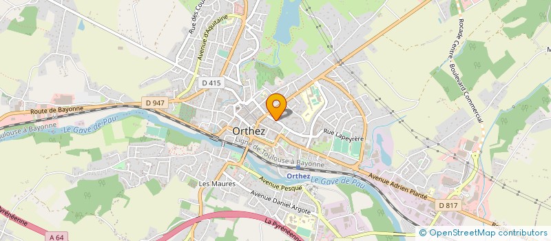 localisation de l'entreprise AUDIT ADOUR ORTHEZ à ORTHEZ