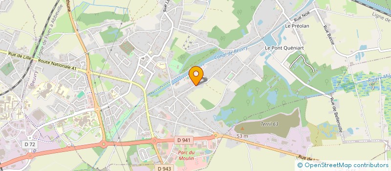 localisation de l'entreprise AUDIT-AM  BEUVRY