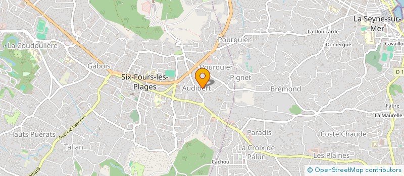 localisation de l'entreprise AUDIT ASSISTANCE COMMISSARIAT  SIX-FOURS-LES-PLAGES