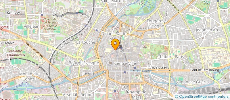 localisation de l'entreprise AUDIT ASSISTANCE CONTROLE CONSEIL EN ENVIRONNEMENT ET SANTE PUBLIQUE  RENNES