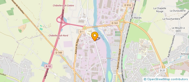 localisation de l'entreprise AUDIT AUTO CHATELLERAULT à CHATELLERAULT