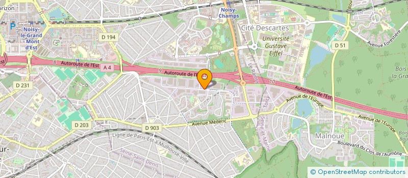 localisation de l'entreprise AUDIT AUTO CONTROLE NLG à NOISY-LE-GRAND