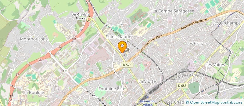 localisation de l'entreprise AUDIT BAT CONSULTANT à BESANCON
