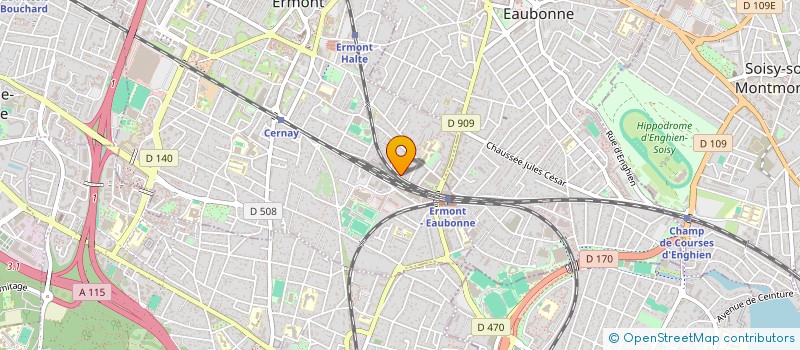 localisation de l'entreprise AUDIT COMPTABILITE CONSEIL EXPERTISE à ERMONT