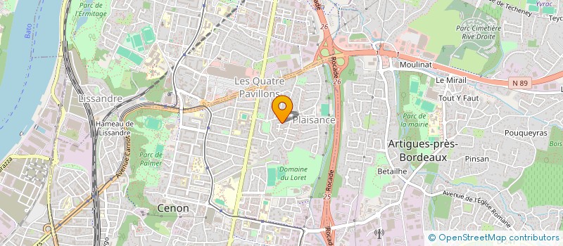 localisation de l'entreprise AUDIT COMPTABILITE CONSEIL FRANCE à CENON