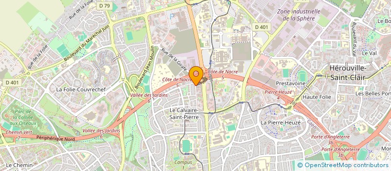 localisation de l'entreprise AUDIT COMPTABILITE CONSEILS EXPERTS SERVICES AUX ENTREPRISES à CAEN