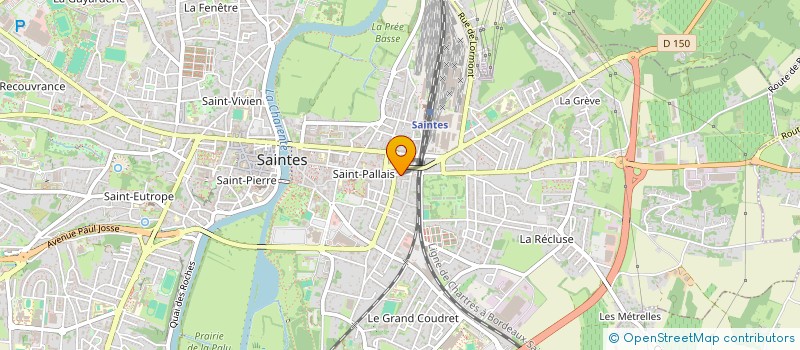 localisation de l'entreprise AUDIT COMPTABILITE EXPERTISE LANGLET  SAINTES