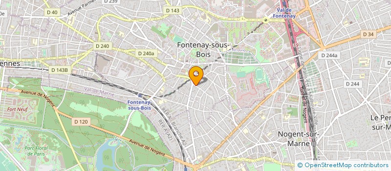 localisation de l'entreprise AUDIT-COMPTABILITE FISCALITE à FONTENAY-SOUS-BOIS