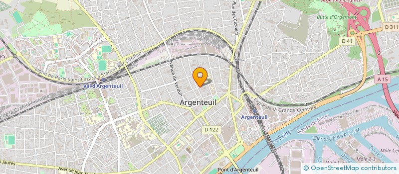 localisation de l'entreprise AUDIT COMPTABILITE ORMESSON  ARGENTEUIL