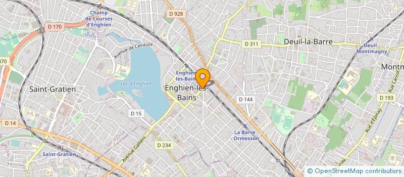 localisation de l'entreprise AUDIT COMPTABILITE VDF  ENGHIEN-LES-BAINS