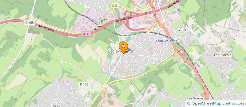 localisation de l'entreprise AUDIT CONCEPT ORGANISATION  ECOLE-VALENTIN
