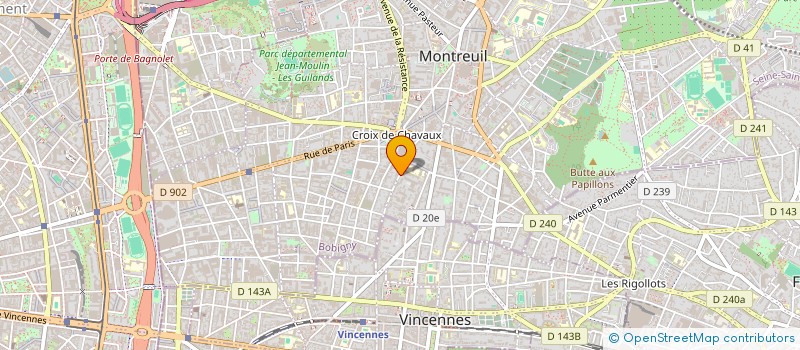 localisation de l'entreprise AUDIT CONSEIL ACCOMPAGNEMENT DES ENTREPRISES  MONTREUIL