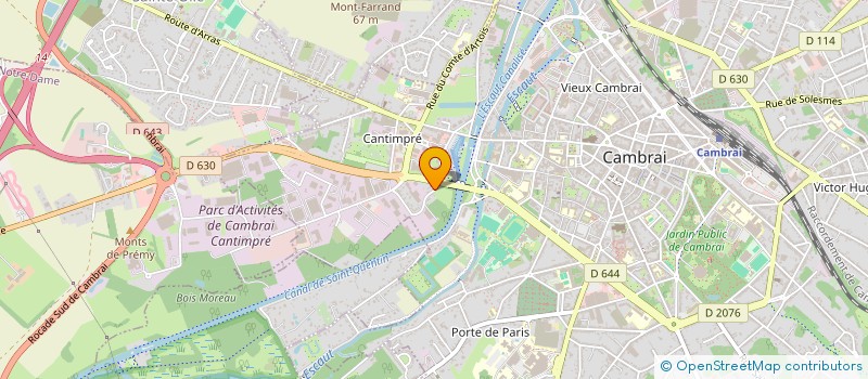 localisation de l'entreprise AUDIT CONSEIL CL à CAMBRAI