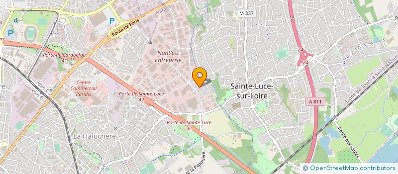 localisation de l'entreprise AUDIT CONSEIL COURTAGE  SAINTE-LUCE-SUR-LOIRE