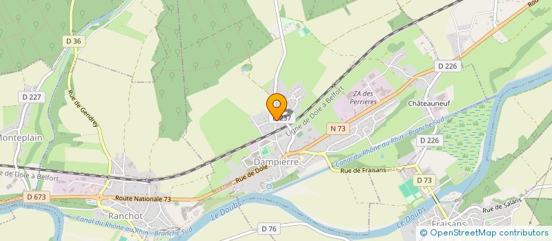 localisation de l'entreprise AUDIT CONSEIL DEVELOPPEMENT SOLUTIONS  ORCHAMPS