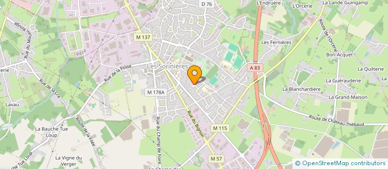 localisation de l'entreprise AUDIT CONSEIL ELEARNING FORMATION à LES SORINIERES