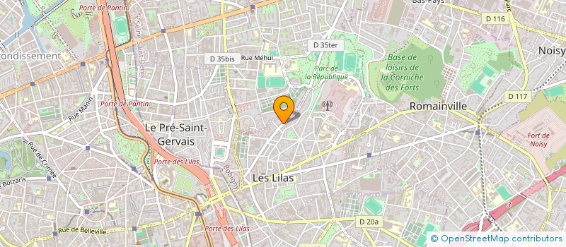localisation de l'entreprise AUDIT CONSEIL ENERGIE à LES LILAS