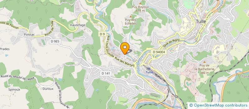 localisation de l'entreprise AUDIT CONSEIL ET EXPERTISE  TULLE