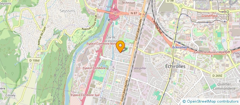 localisation de l'entreprise AUDIT CONSEIL FORMATION à ECHIROLLES