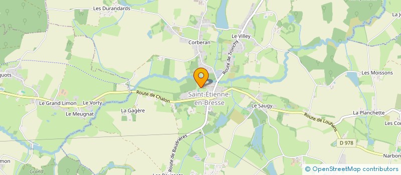 localisation de l'entreprise AUDIT CONSEIL & FORMATION CLAIRE PERNEY  SAINT-ETIENNE-EN-BRESSE