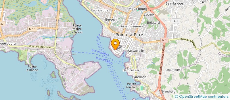 localisation de l'entreprise AUDIT CONSEIL GESTION ANTILLES GUYANE à POINTE A PITRE