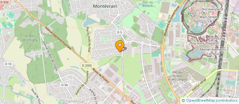 localisation de l'entreprise AUDIT CONSEILS ET SOLUTIONS  MONTEVRAIN