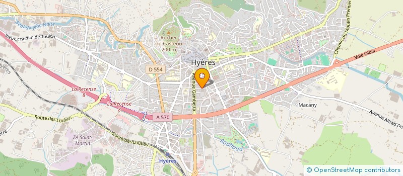 localisation de l'entreprise AUDIT CONSULTING  HYERES
