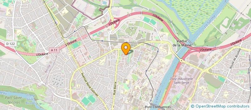 localisation de l'entreprise AUDIT - CONTROLE - CONSEIL - TOURISME - INSPECTION -FORMATION  SAINT-LAMBERT-LA-POTHERIE