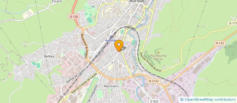 localisation de l'entreprise AUDIT DEPANNAGE RESEAUX INFORMATIQUE à AURILLAC