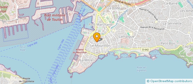 localisation de l'entreprise AUDIT DEVELOPPEMENT ORGANISATION CONSEIL ET COMPTABILITE  TOULON