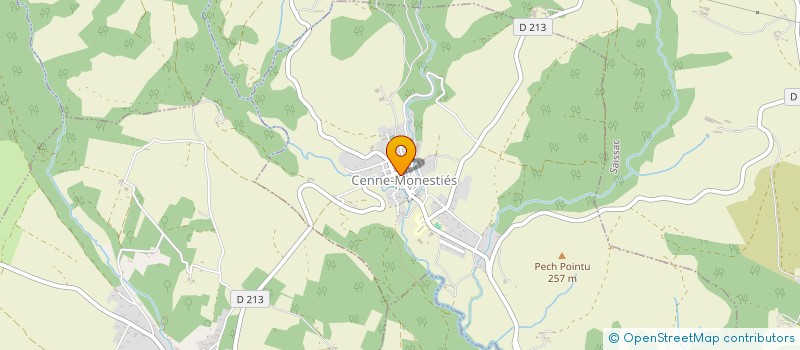 localisation de l'entreprise AUDIT DIAG  CENNE-MONESTIES