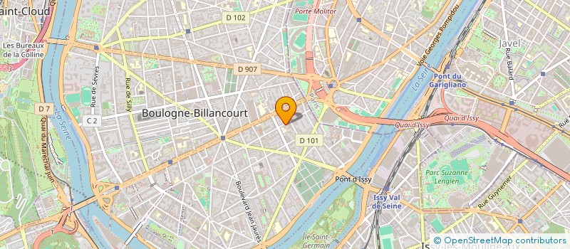 localisation de l'entreprise AUDIT-DIAG à BOULOGNE-BILLANCOURT