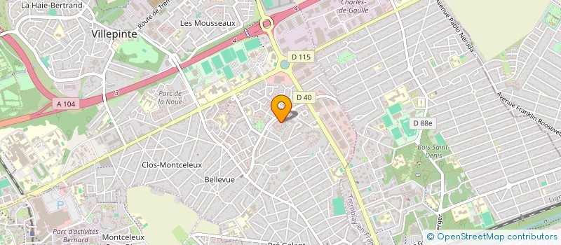 localisation de l'entreprise AUDIT ECOLO à VILLEPINTE