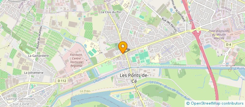 localisation de l'entreprise AUDIT ELEVAGES à LES PONTS-DE-CE