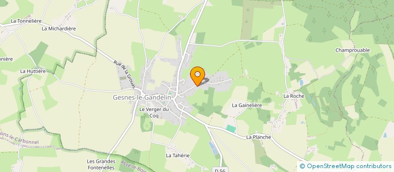 localisation de l'entreprise AUDIT ENERGETIQUE  GESNES-LE-GANDELIN
