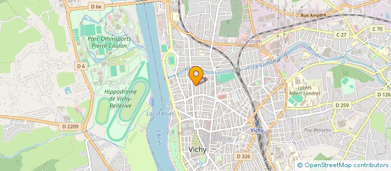 localisation de l'entreprise AUDIT ENERGETIQUE ET DIAGNOSTICS DE VICHY à VICHY