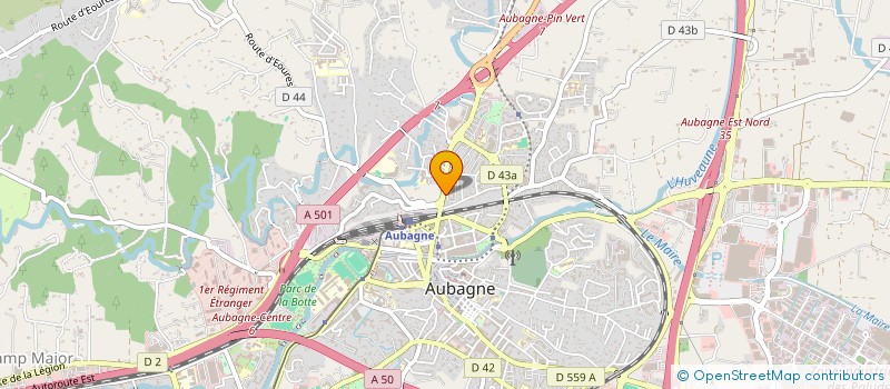 localisation de l'entreprise AUDIT ENERGIE CONCEPT  AUBAGNE