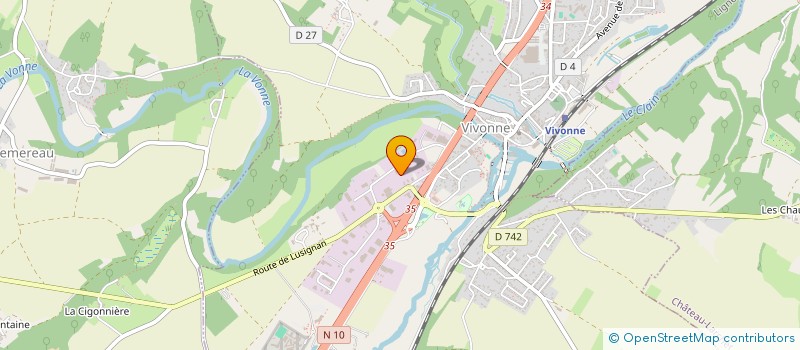 localisation de l'entreprise AUDIT ENVIRONNEMENT  VIVONNE