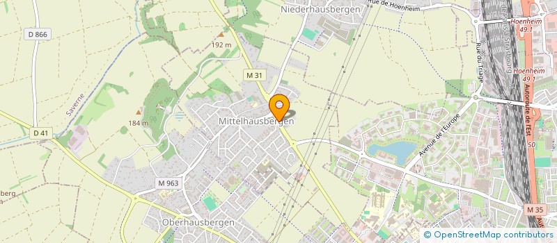 localisation de l'entreprise AUDIT ET CONSEIL DU HAINAUT  MITTELHAUSBERGEN