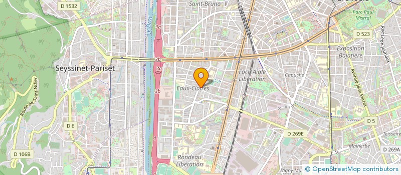 localisation de l'entreprise AUDIT ET COURTAGE D ENTREPRISES à GRENOBLE