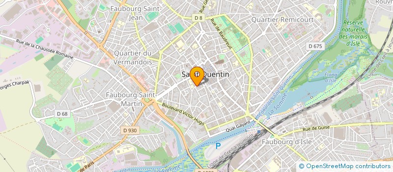 localisation de l'entreprise AUDIT ET DEVELOPPEMENT à SAINT-QUENTIN