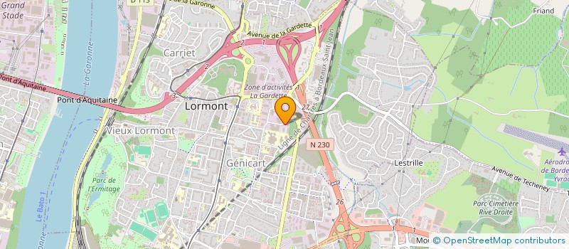 localisation de l'entreprise AUDIT ET DIAGNOSITC  LORMONT