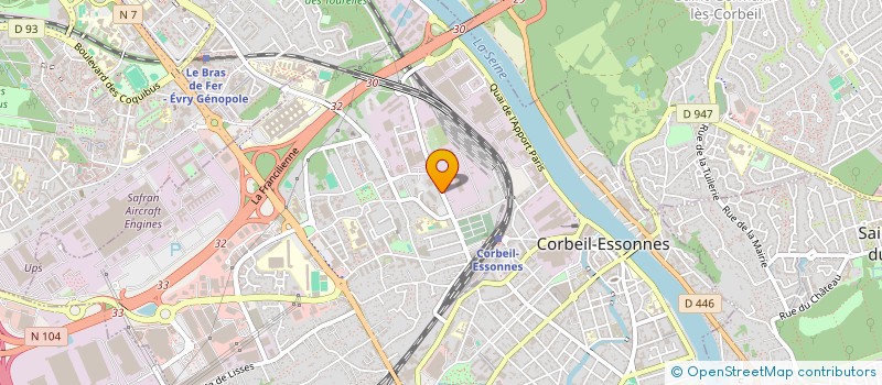 localisation de l'entreprise AUDIT ET DISTRIBUTION à CORBEIL-ESSONNES